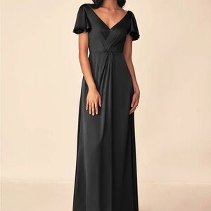 Azazie Black Maxi Dress